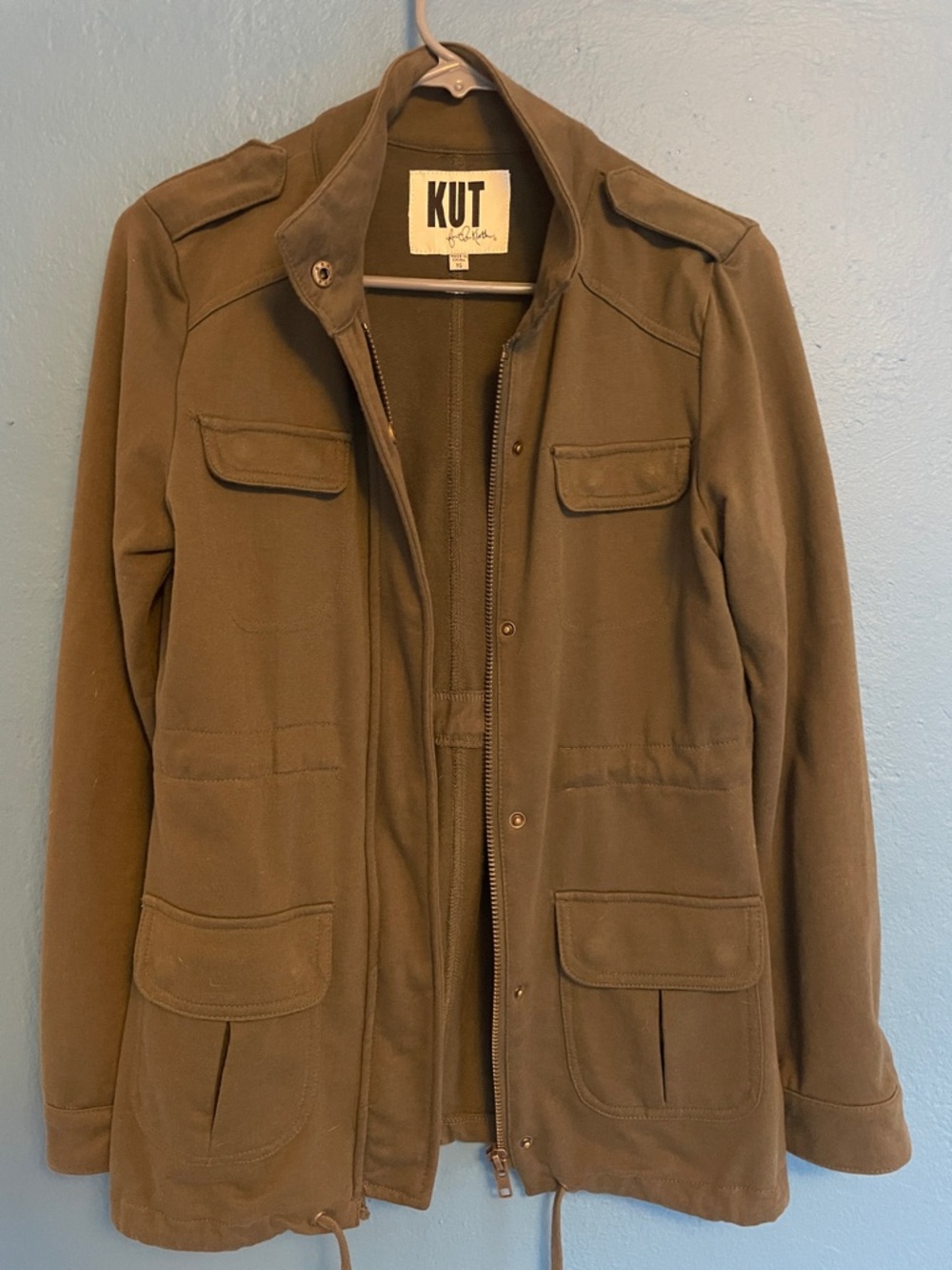 Kut from the Kloth Olive Utility Field Jacket, Size XS